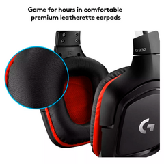AURICULARES GAMER LOGITECH G332 HEADSET CONSOLAS XBOX ONE PS4 NINTENDO SWITCH COLOR NEGRO - Flux Solutions