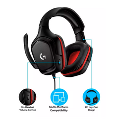 AURICULARES GAMER LOGITECH G332 HEADSET CONSOLAS XBOX ONE PS4 NINTENDO SWITCH COLOR NEGRO en internet