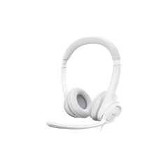 AURICULARES HEADSET LOGITECH H390 USB BLANCO CON MICRÓFONO - comprar online