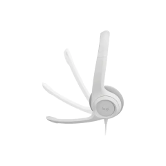 AURICULARES HEADSET LOGITECH H390 USB BLANCO CON MICRÓFONO - Flux Solutions