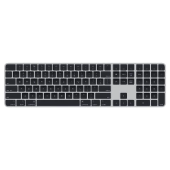 TECLADO BLUETOOTH APPLE MAGIC KEYBOARD WITH TOUCH ID AND NUMERIC KEYPAD TECLADO NUMÉRICO QWERTY INGLÉS INTERNACIONAL COLOR NEGRO