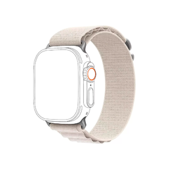 MALLA GENERICA APPLE WATCH ULTRA 49MM ALPINE LOOP BLANCO ESTELAR - comprar online