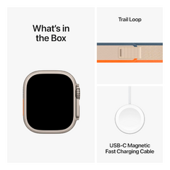 APPLEWATCH ULTRA 2 49MM TITANIUM ORANGE/BEIGE S/M