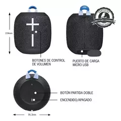 PARLANTE IMPERMEABLE BLUETOOTH ULTIMATE EARS WONDERBOOM COLOR ACTIVE BLACK - comprar online