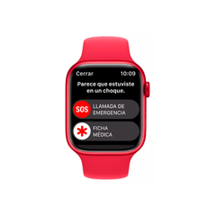 APPLE WATCH SERIES 8 GPS 45MM RED ALUMINUM CASE WITH RED SPORT BAND - tienda online