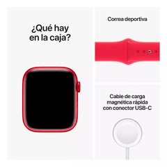 APPLE WATCH SERIES 8 GPS 45MM RED ALUMINUM CASE WITH RED SPORT BAND - comprar online