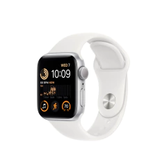 APPLE WATCH SE GPS 44MM SILVER ALUMINUM CASE WHITE SPORT BAND (2.ª GEN)