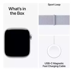 APPLE WATCH SERIES 10 42MM ALUMINIO SILVER AL BLUE GPS - tienda online