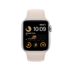 APPLE WATCH SERIES SE GPS 40MM SILVER ALUMINUM CASE WITH STARLIGHT SPORT BAND (2ND GEN) - comprar online