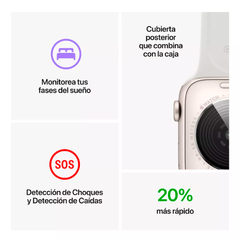 APPLE WATCH SERIES SE GPS 40MM SILVER ALUMINUM CASE WITH STARLIGHT SPORT BAND (2ND GEN) - tienda online
