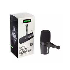 MICRÓFONO SHURE MV7X DINÁMICO CARDIOIDE PARA PODCAST COLOR NEGRO en internet