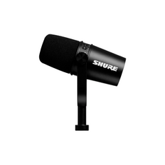 MICRÓFONO SHURE MV7X DINÁMICO CARDIOIDE PARA PODCAST COLOR NEGRO - Flux Solutions
