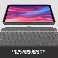 LOGITECH COMBO TOUCH FUNDA TECLADO IPAD 10A GEN GRIS EWS - tienda online