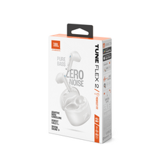 AURICULARES BLUETOOTH INALÁMBRICOS JBL TUNE FLEX 2 CON CANCELACIÓN DE RUIDO BLANCO - Flux Solutions