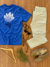 T-shirt Lemon flor azul