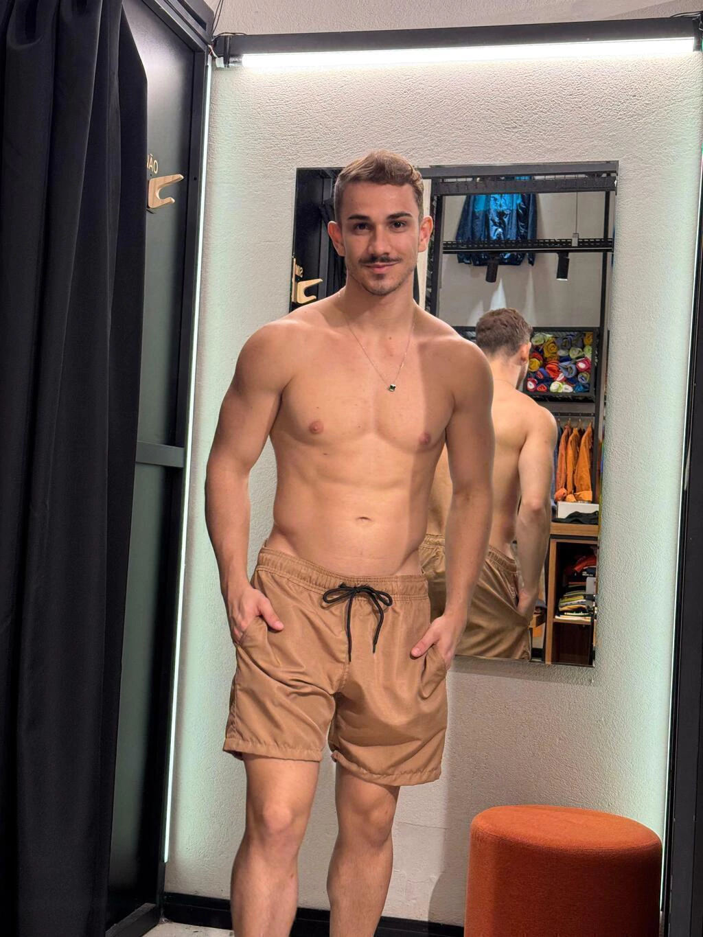 Short Lemon Ripstop marrom