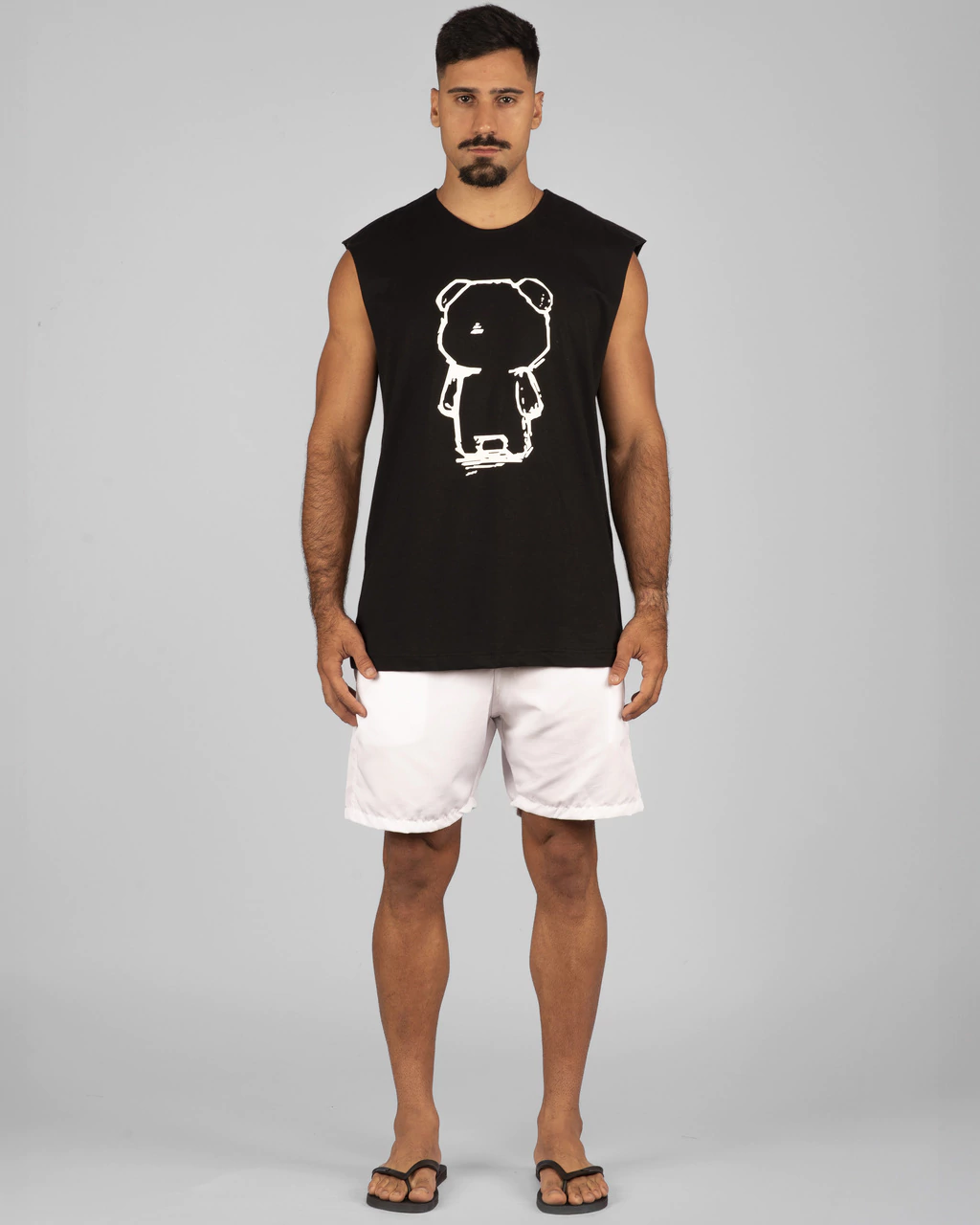 Regata Machão Urso Preta (brilha no escuro)