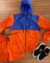 Corta vento Lemon Brasil laranja/azul