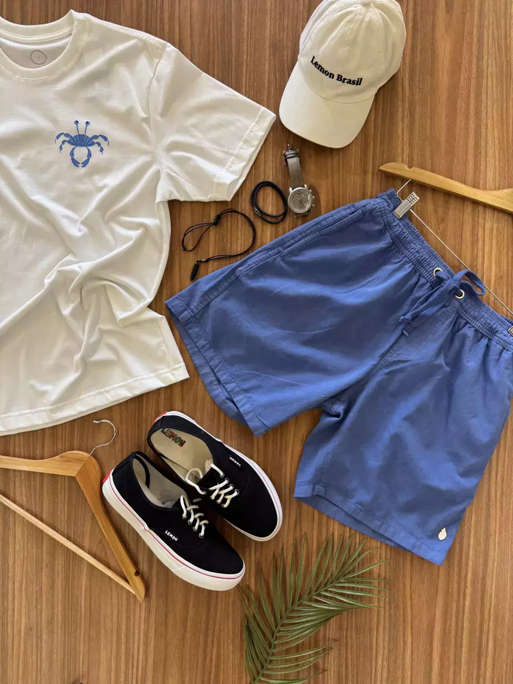 Short sarja Lemon azul