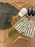 Beach short Lemon Listra Vertical Verde - comprar online