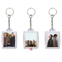 Imagem do Trio de Chaveiros Supernatural Acrílico Transparente