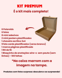 KIT FAN BOX RBD REBELDE - ITENS VARIADOS (SURPRESA) - comprar online