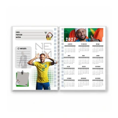 Caderno e Agenda Neymar Jr Personalizado - 2027/2028 - SR Store