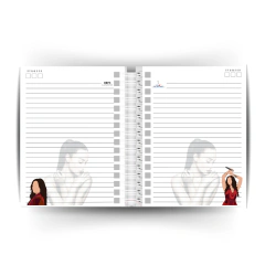 Caderno e Agenda Demi Lovato Personalizado - 2027/2028 A5 - loja online