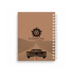 Caderno e Agenda Supernatural Personalizado - 2027/2028