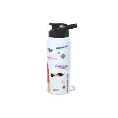 Squeeze Garrafa Maite Perroni Lupita RBD Rebelde Personalizada Alumínio -750ml - SR Store