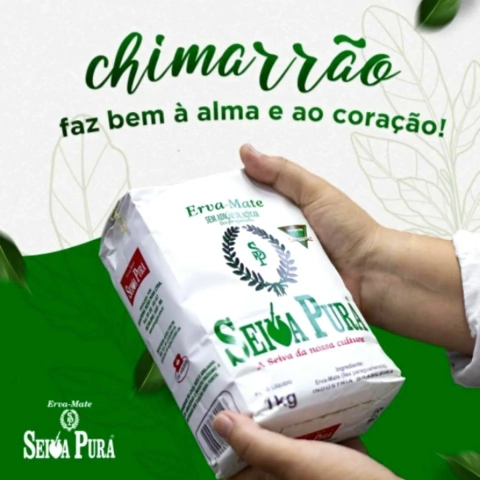 Erva Mate - Seiva Pura - 1kg - Sem açúcar