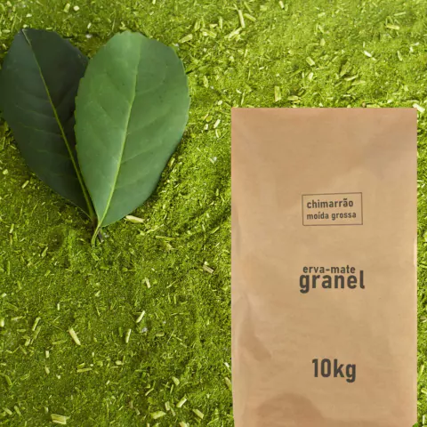 Erva Mate - Fardo de 10kg - moída Grossa - Tradicional - Pura Folha