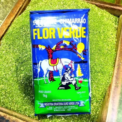 Erva Mate - Flor Verde - Pura Folha - 1kg - Tipo Uruguaio