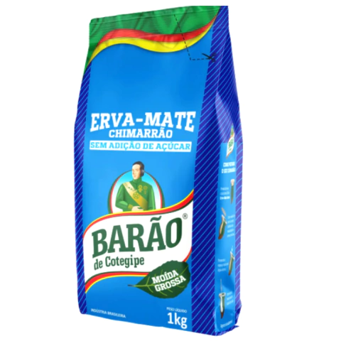 Erva Mate - Barão de Cotegipe - 1kg - Moída Grossa - Chimarrão Gaúcho