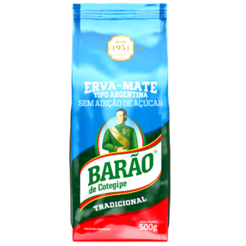 Erva Mate - Barão - Tipo Argentina - 500gr - Pura Folha