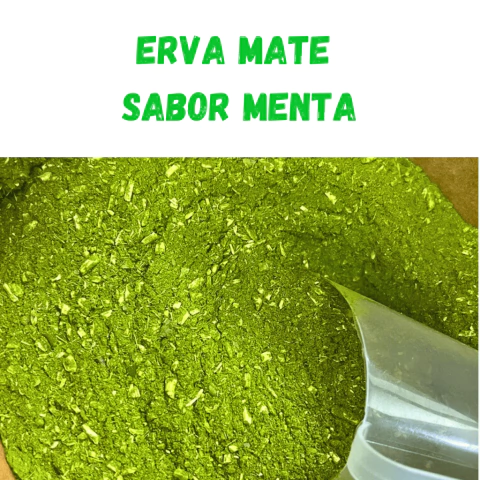 Erva Mate - Menta - Coxilha Verde - 1kg á Granel