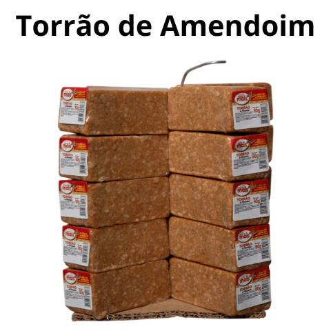 Torrão de Amendoim - 80gr - Rapadura