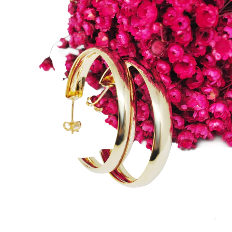 Br. Argola Lisa Ouro