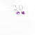 Brinco Purple Heart - Eliah Semijoias