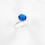 Anel Cálice Azul Safira Prata - comprar online