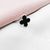 Anel Flor Black Prata