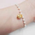 Pulseira Pérolas com Coração na internet