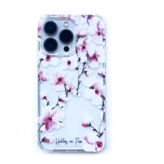 Clear Magsafe Transparente - Huellas en Flor