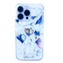 Clear MagSafe Transparente - Huellas en Flor