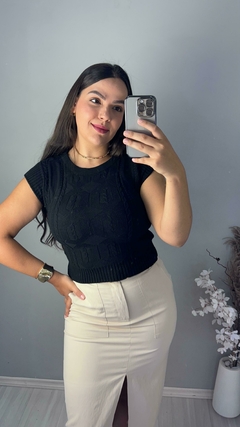 BLUSA TRICÔ MODAL COM MANGUINHA CURTA AYLA - Lih Style | Moda Feminina 