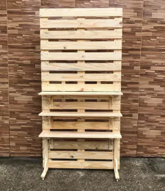 PAINEL RIPADO DOBRÁVEL COM 3 PRATELEIRAS e PÉ REMOVIVEIS na internet