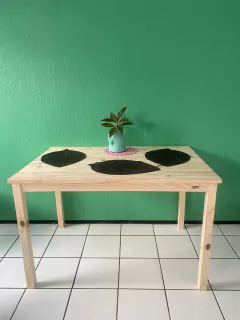 Mesa de jantar 4 a 6 lugares Leticia Natural - loja online