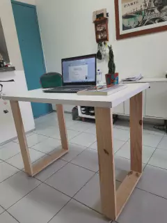 MESA DE ESTUDO ESCRIVANINHA JOSÉ 1M PINUS E MDF - comprar online