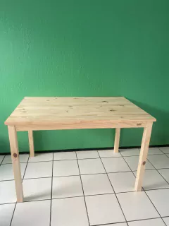 Mesa de jantar 4 a 6 lugares Leticia Natural