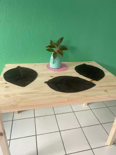 Mesa de jantar 4 a 6 lugares Leticia Natural - NoCaprichoWood - Móveis Rústicos de Pinus em Fortaleza
